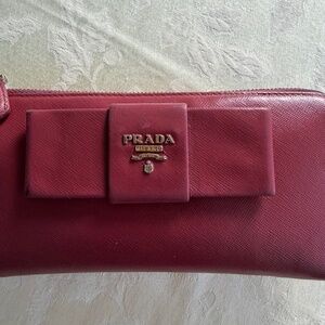 Prada Saffiano Large Wallet pink
